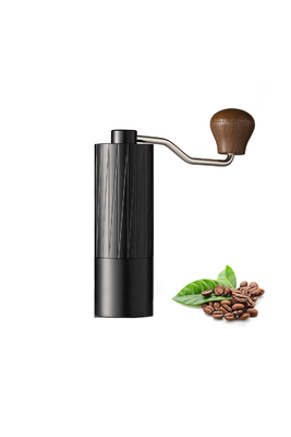 Adjustable Aluminium Alloy Manual Burr Hand Coffee Grinder Untuk Bepergian