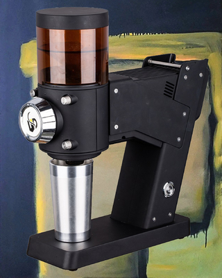 Logo Kustom Penggiling Espresso Penggiling Kopi Burr Tenang Untuk Pembuat Kopi