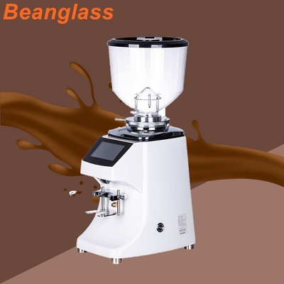 83mm Flat Burr Coffee Miller Electric Espresso Grinder Putih