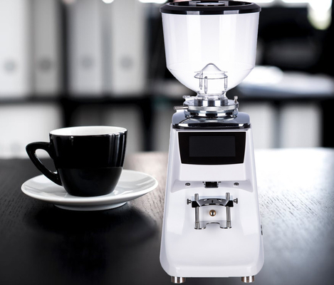 Layar Sentuh Espresso Penggiling Kopi 83mm Titanium Logam Burr Penggiling Kopi