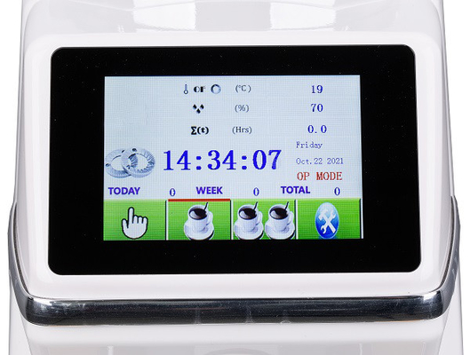 Penggiling Kopi Burr Komersial Italia Profesional Layar LCD Sentuh Penuh