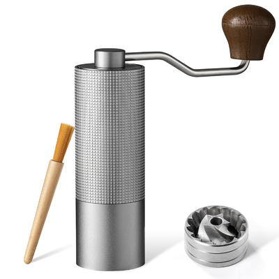 Stainless Steel Metal Conical Burr Penggiling Biji Kopi Komersial Portabel Bisa Dicuci Tangan Menghidupkan