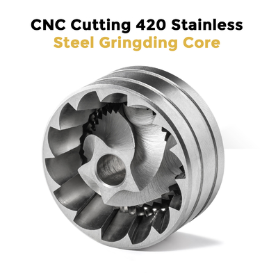 Stainless Steel Metal Conical Burr Penggiling Biji Kopi Komersial Portabel Bisa Dicuci Tangan Menghidupkan