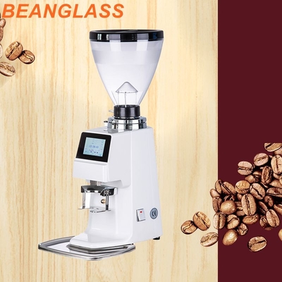 Komersial Flat Tooth Espresso Bean Grinder 1.2kg Volume Tangki