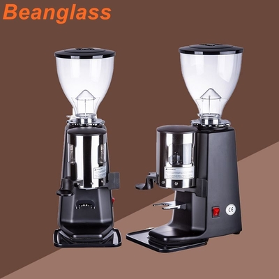Black White Automatic Burr Coffee Grinder 1.2kg Volume Coffee Bean Mixer