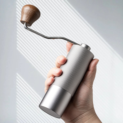 Portable Mini Small Hand Manual Burr Coffee Grinder Stainless Steel Rumahan