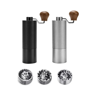 Al-Alloy Body Portable Small Hand Mill Penggiling Kopi Manual 420 Stainless Steel Burr