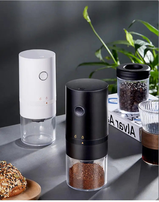 Small Automatic Conical Burr Portable Electric Coffee Bean Grinder Dengan Pengaturan Multi Grind