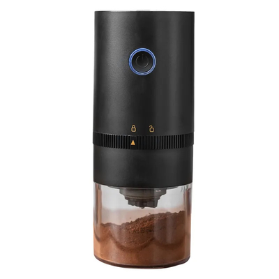 Small Automatic Conical Burr Portable Electric Coffee Bean Grinder Dengan Pengaturan Multi Grind