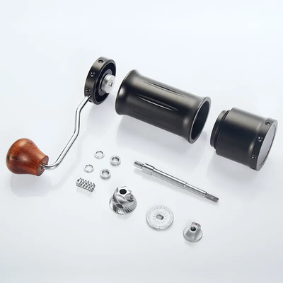 Twill Pola Tangan Stainless Steel / Penggiling Kopi Manual Gagang Kayu Solid