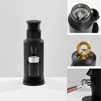 110V / 220V Homeuse Burr Coffee Grinder Dengan Paduan Seng Dan Paduan Aluminium