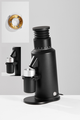 1400RPM Penggunaan Rumah Penggiling Kopi Datar 64mm Burr Warna Hitam Putih