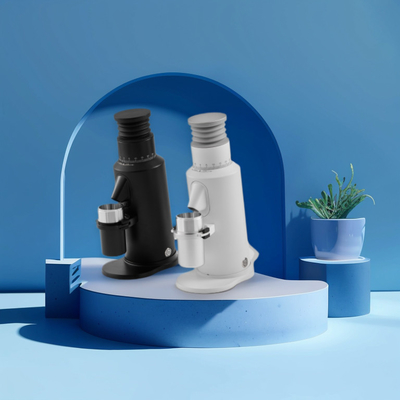 250W Listrik 64mm Flat Burr Grinder Hitam / Putih / Disesuaikan