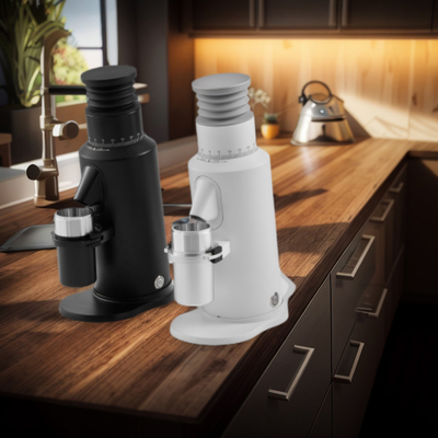 Custom Voltage 64mm Flat Burr Espresso Bean Grinder 120g Kapasitas