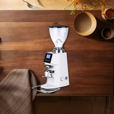 Flat Burrs Penggiling Kopi Komersial Dengan Tangki Biji Kopi 1,2 Kg