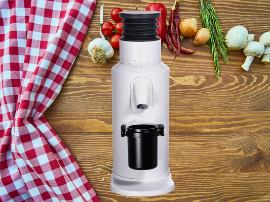 Aluminium Alloy Coffee Bean Grinder Dengan Rentang Disesuaikan 110V-220V 120g
