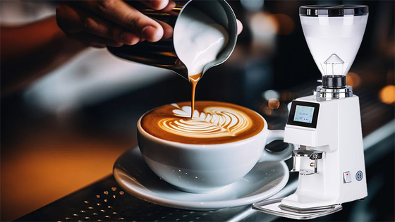 15kg Kapasitas Doserless Coffee Grinder Baja tahan karat Untuk Meningkatkan Produktivitas