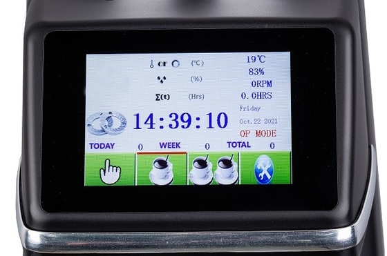 1500rpm Layar Sentuh Penggiling Kopi Tampilan Pemantauan Suhu Penggiling Kopi