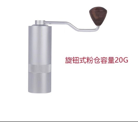 38mm Conical Burr Middle Manual Penggiling Kopi Espresso Dengan Pegangan Walnut