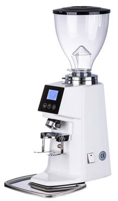 Touch Screen Coffee Grinder 370W Hitam / Putih Electric Bean Mill 10-15kg/h Kecepatan penggilingan